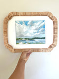 Morning View – Framed in Rattan